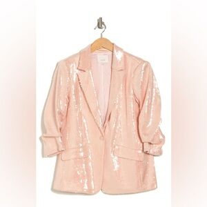 CINQ À SEPT Kimmi Sequin-Embroidered Blazer sz 2